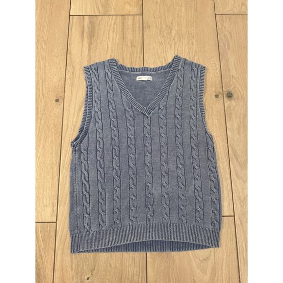 Aeropostale Oversized Sweater vest. Pale blue. Size Small - Picture 1 of 6